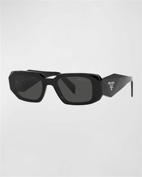 prada men's rectangle acetate sunglasses|Prada rectangle sunglasses men.